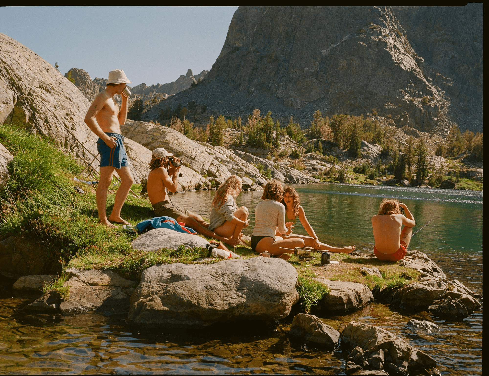 alpine lake swim